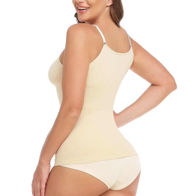 Women Plus Size Tank Top Tummy Control Camisole Female Slimming Tummy