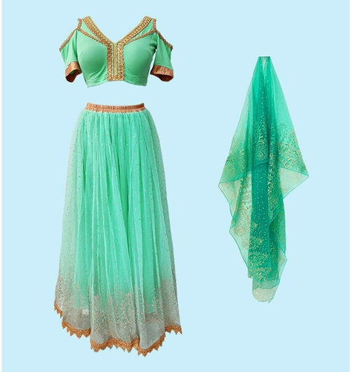 Belly Dance Outfit Indian Dance Jasmine Fancy Costume Party Cosplay