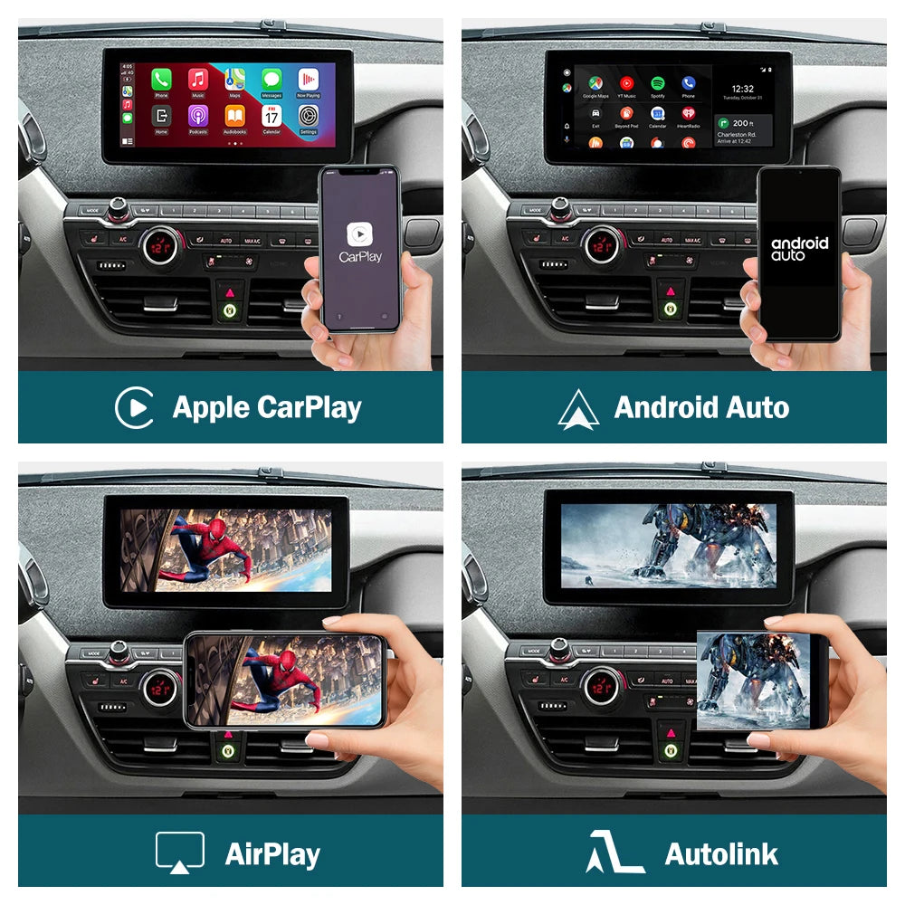 Wireless CarPlay for BMW i3 I01 NBT,EVO System 2013-2020, with Android
