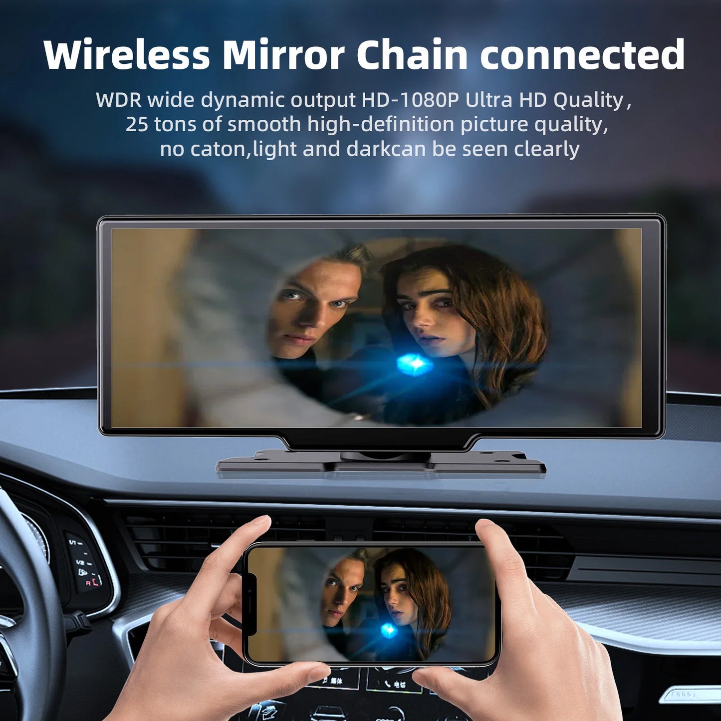 10.26inch Dual Lens Wireless Car Play Screen Android Auto Car Play