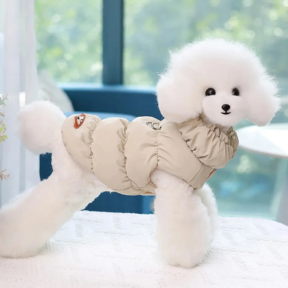 Soft Warm Dog Clothes Winter Padded Puppy Cat Coat Jacket For Small