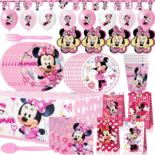 Disney Minnie Mouse Birthday Party Supplies Decorations Minnie Cups