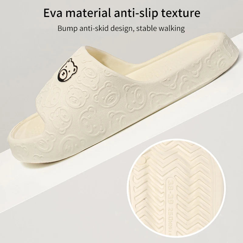 Non-slip Slippers Female Outer Wear 2024 New Bathroom Bathroom Indoor