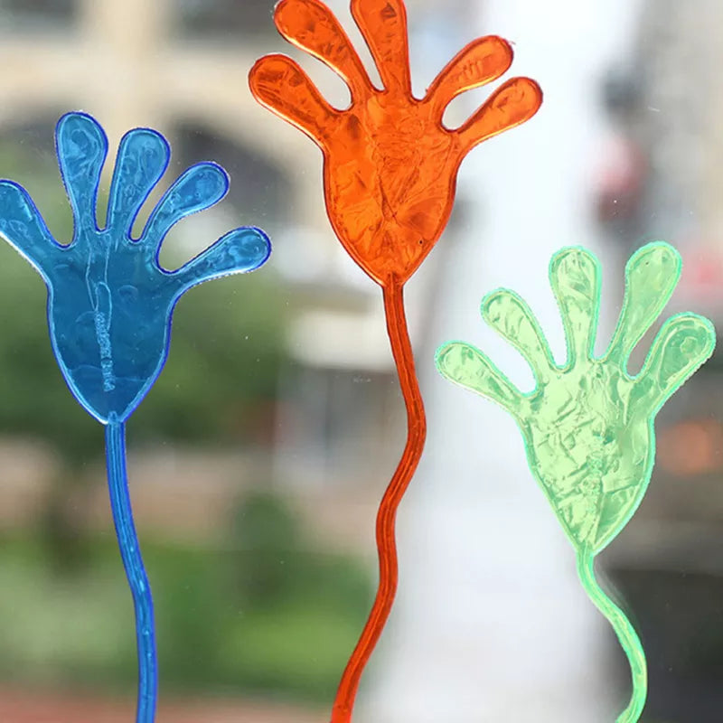 50PCS Classic Sticky Hands Palm Climb Toys Birthday Party Prank Gifts