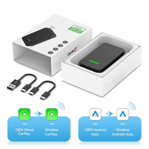 2air CarlinKit 5.0 Wireless Apple CarPlay Wireless Android Auto Box