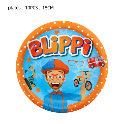 Blippiing Teacher Birthday Party Disposable Tableware Cup Plate Napkin