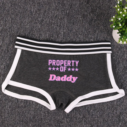 PROPERTY OF Star DADDY Sexy BoyShort Hot Panties for Women Cute Cotton