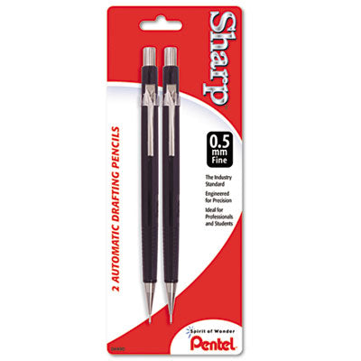 Pentel P205BP2-K6 Sharp Automatic Pencil  0.5 mm  2-Pack