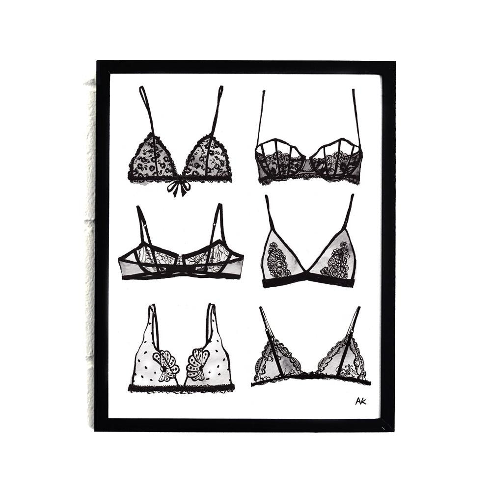 Bra Lingerie Art Print