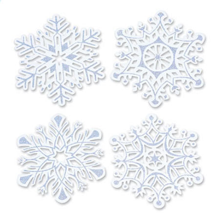 DDI 1277046 Glittered Snowflake Cutouts Case of 24