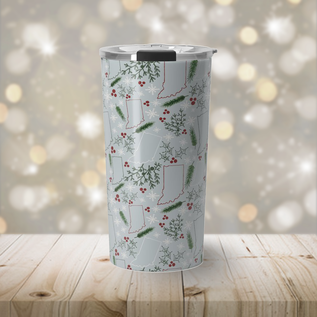 Indiana Christmas Travel Coffee Mug