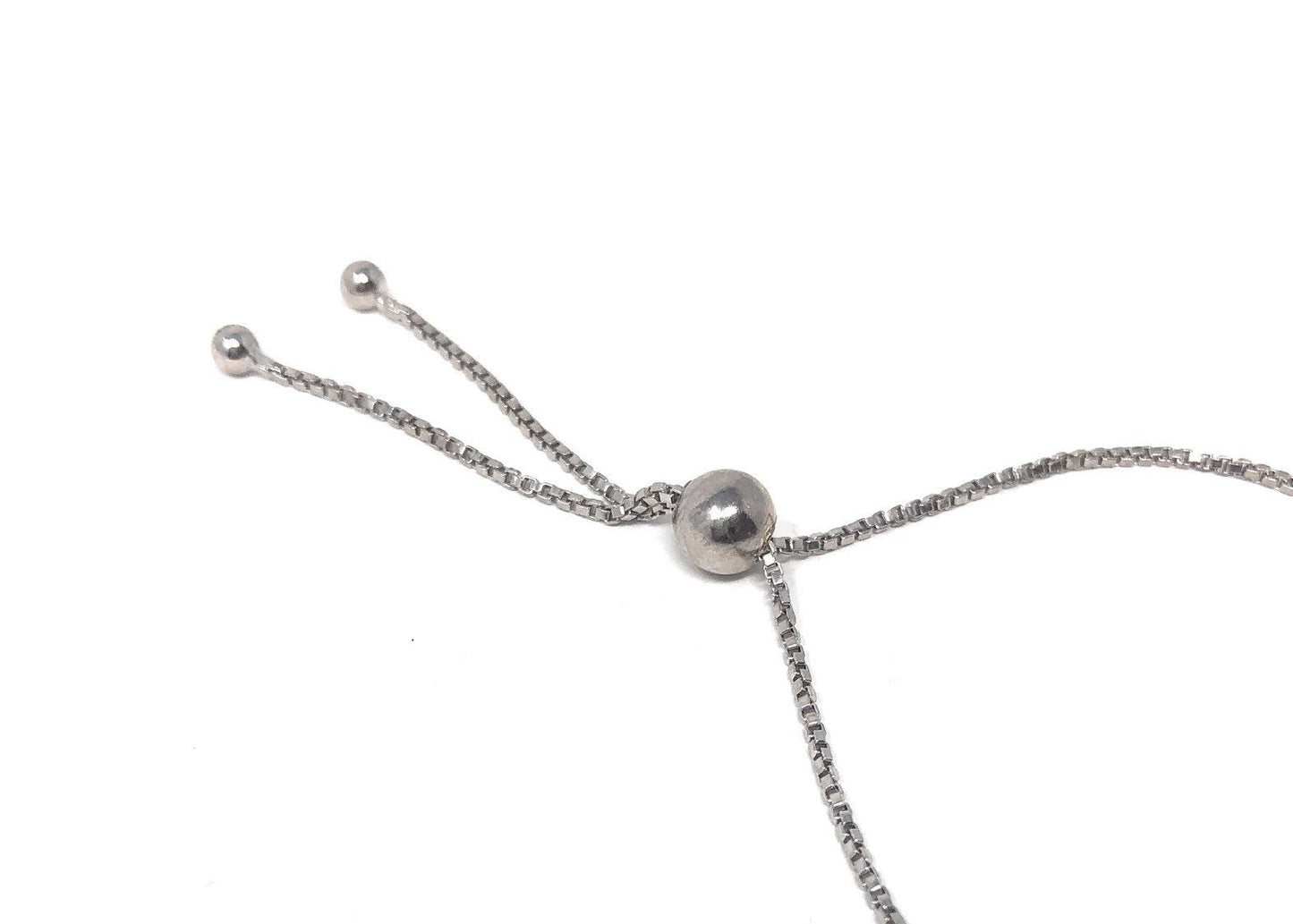 Larimar Gemstone Bracelet, Sterling Silver Adjustable Bolo Bracelet,